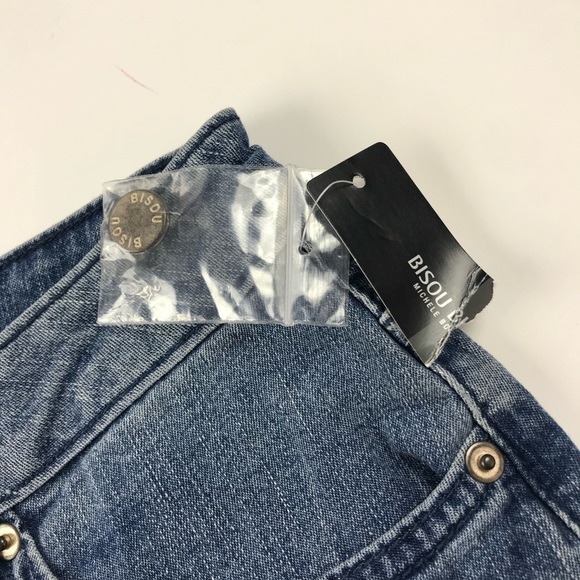 NWT Bisou Bisou Womens Flare Blue Jeans - Picture 8 of 8